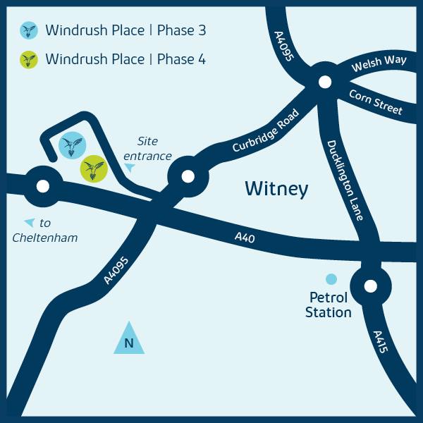 Development map for windrush place